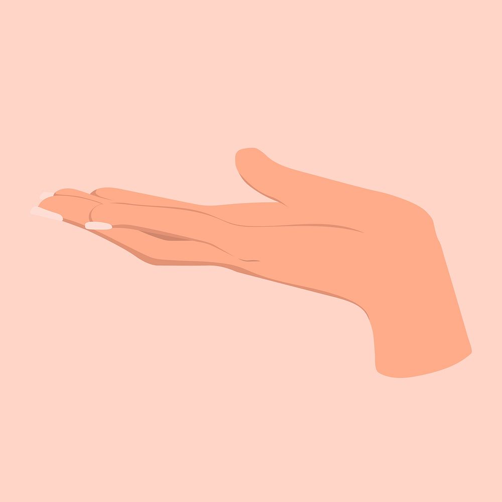 Hand gesture, people illustration design psd