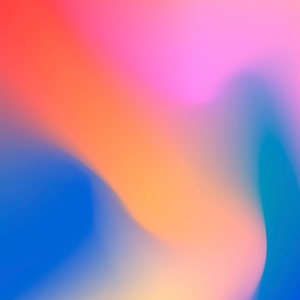 Orange, pink, red, and blue gradient background, colorful design vector