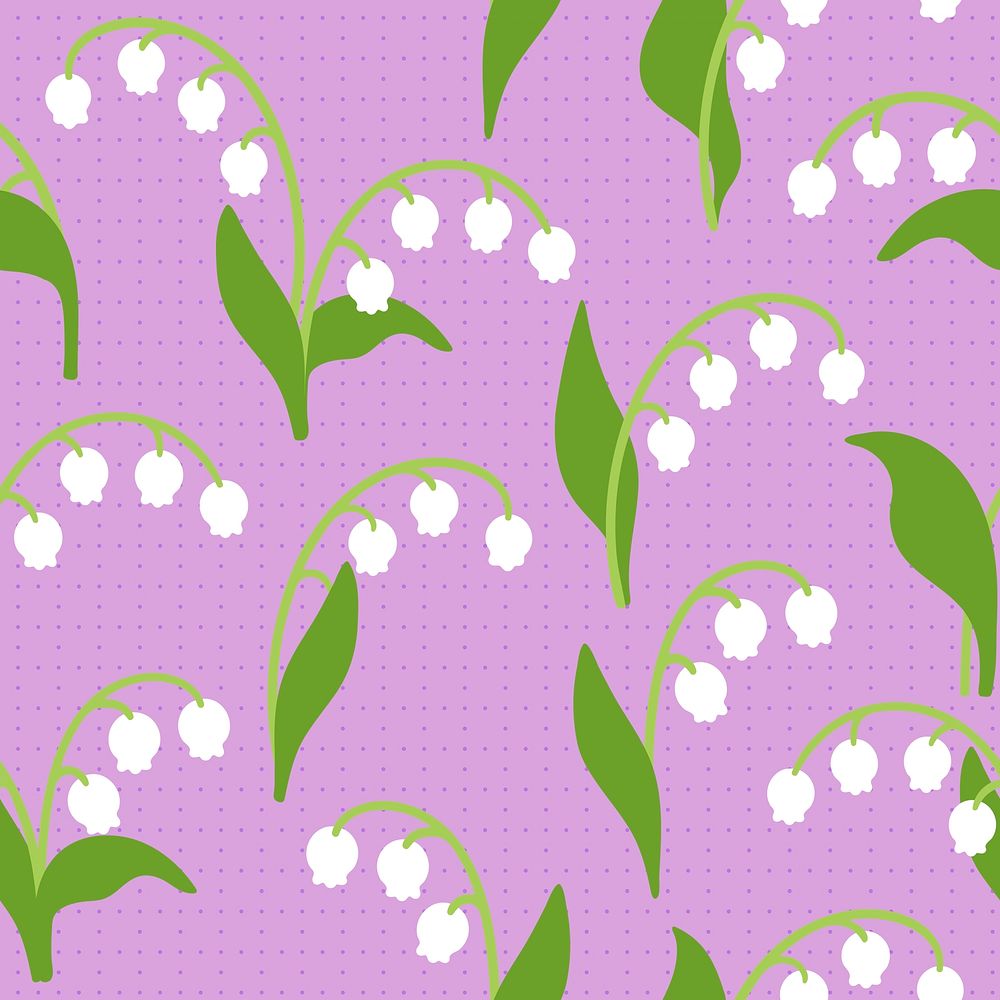 Spring flower seamless pattern background, gingham design