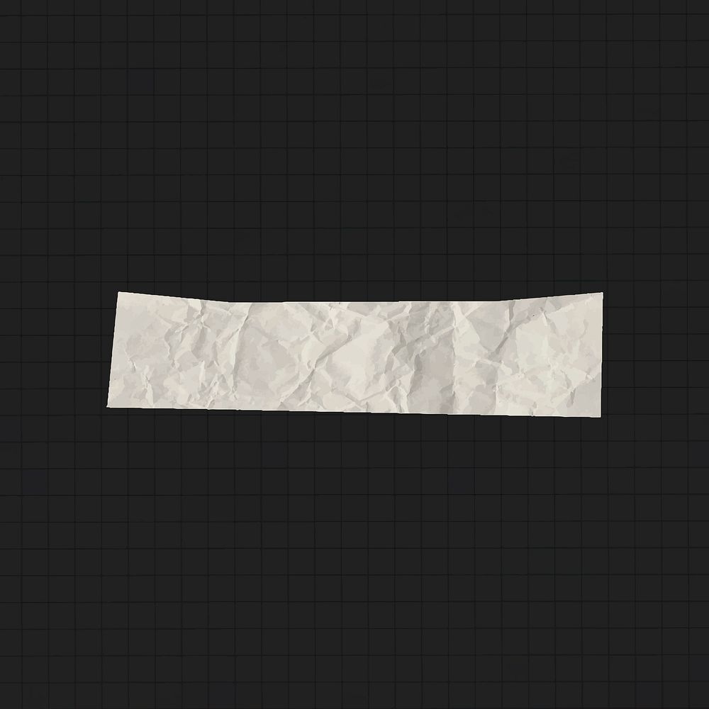 Paper texture minus sign, collage element, symbol vector