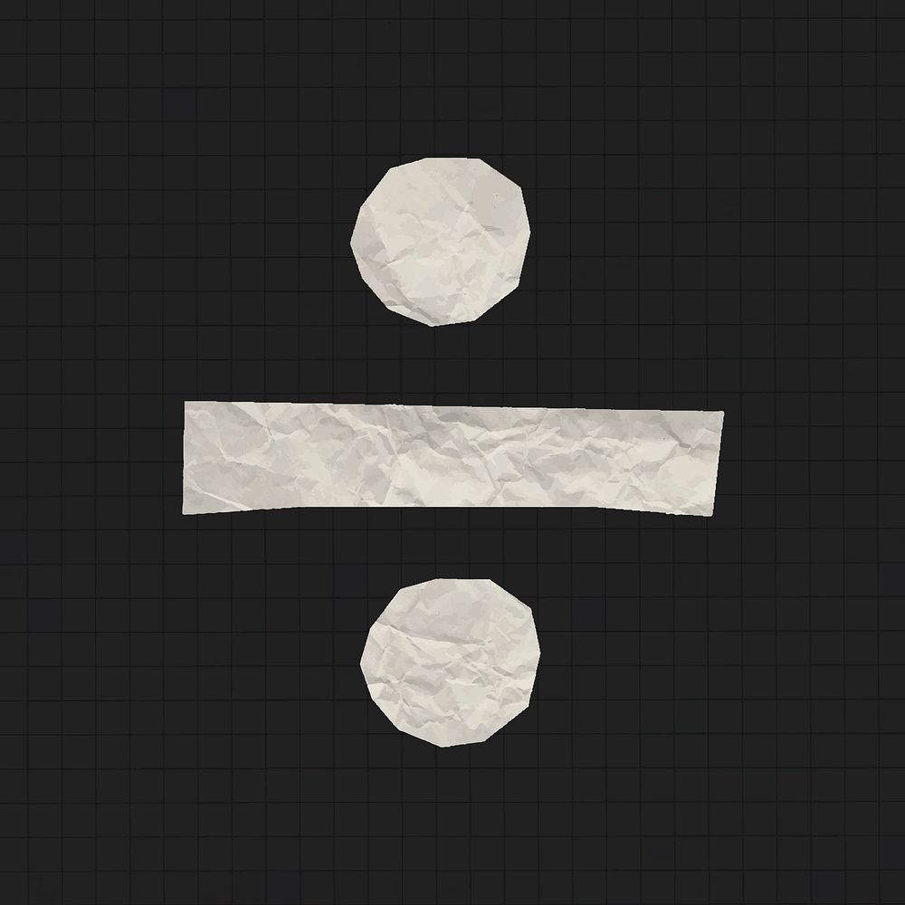 Paper texture, division collage element, symbol vector