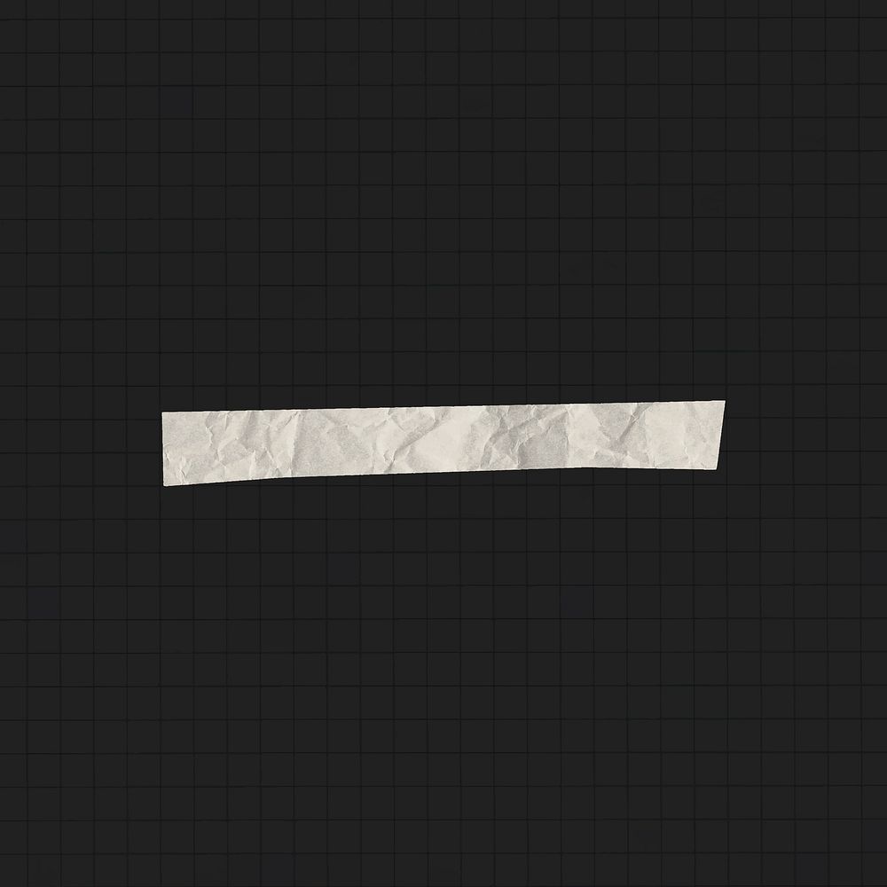 Dash sign clipart, crumpled paper texture vector
