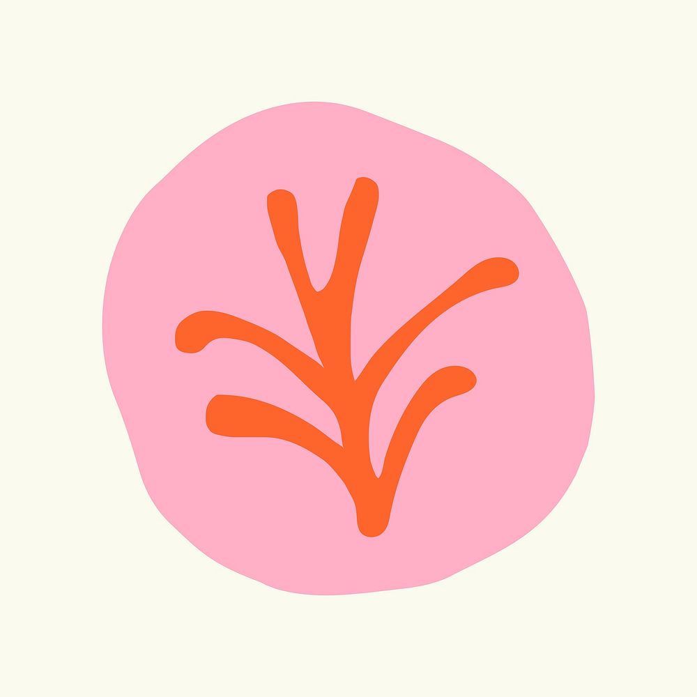 Botanical clipart, cute graphic design 