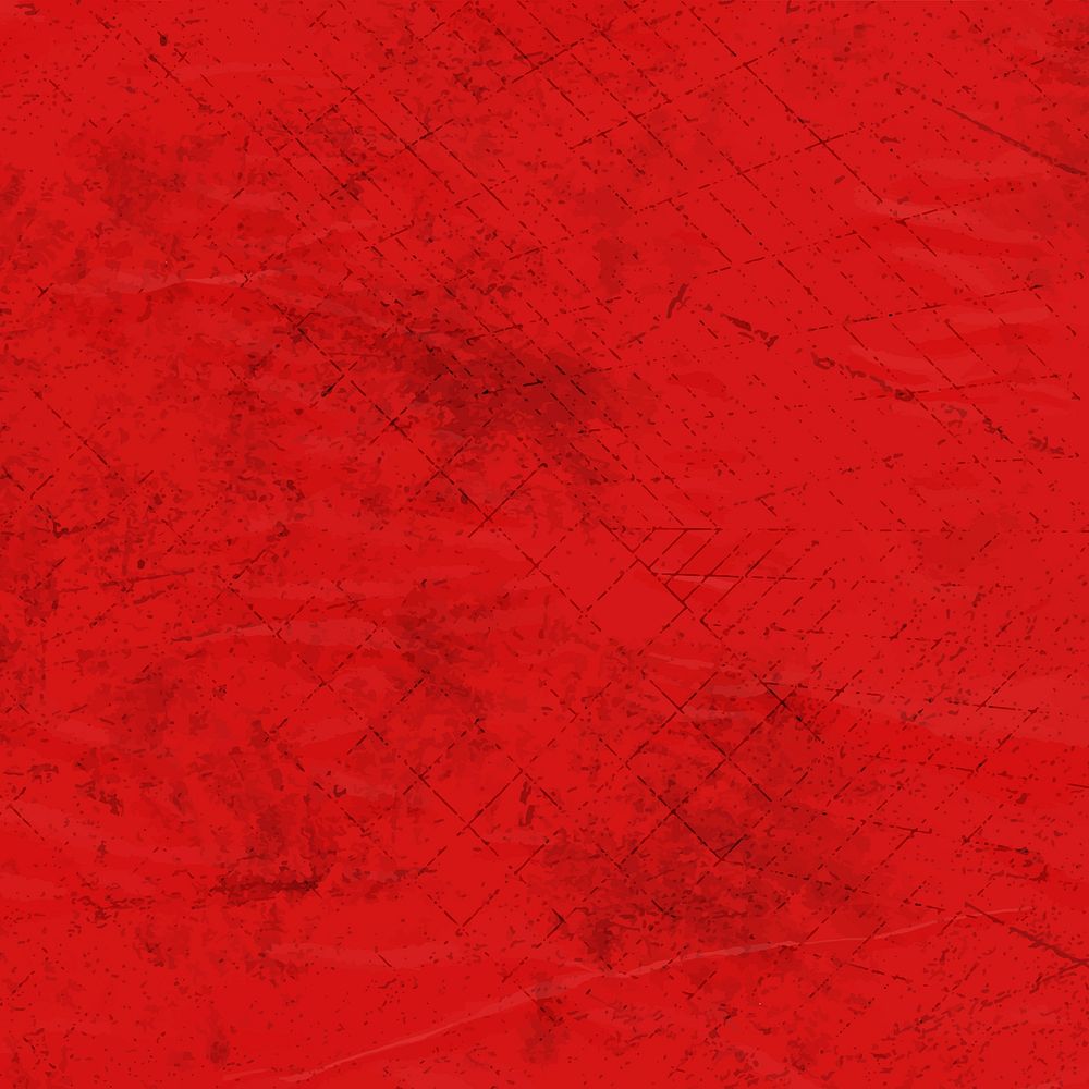 Red grunge textured background, abstract design, social media post vector