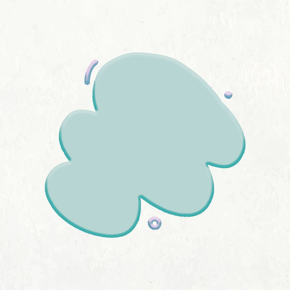 Water puddle, nature, lifestyle emoji design element vector
