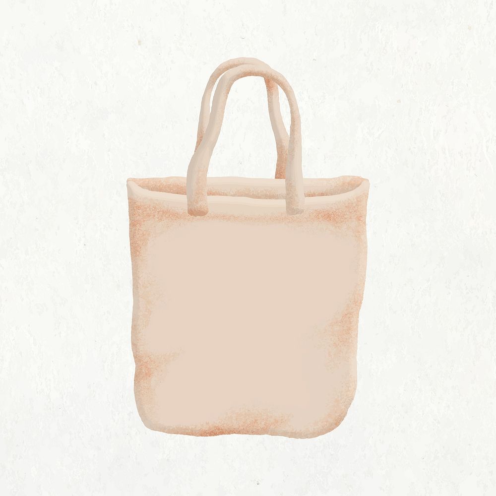 Tote bag sticker, fashion, lifestyle emoji design element vector