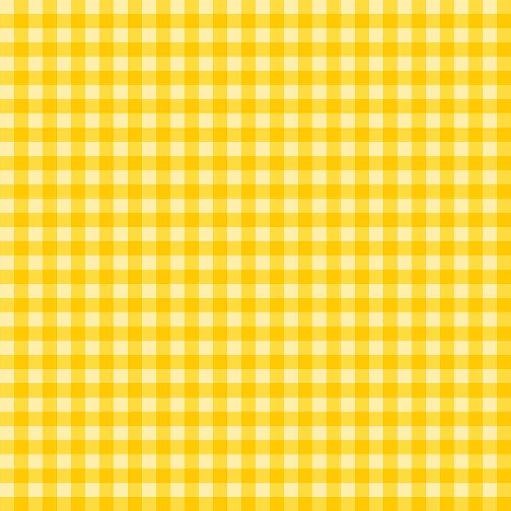 Yellow plaid pattern background, colourful simple design vector