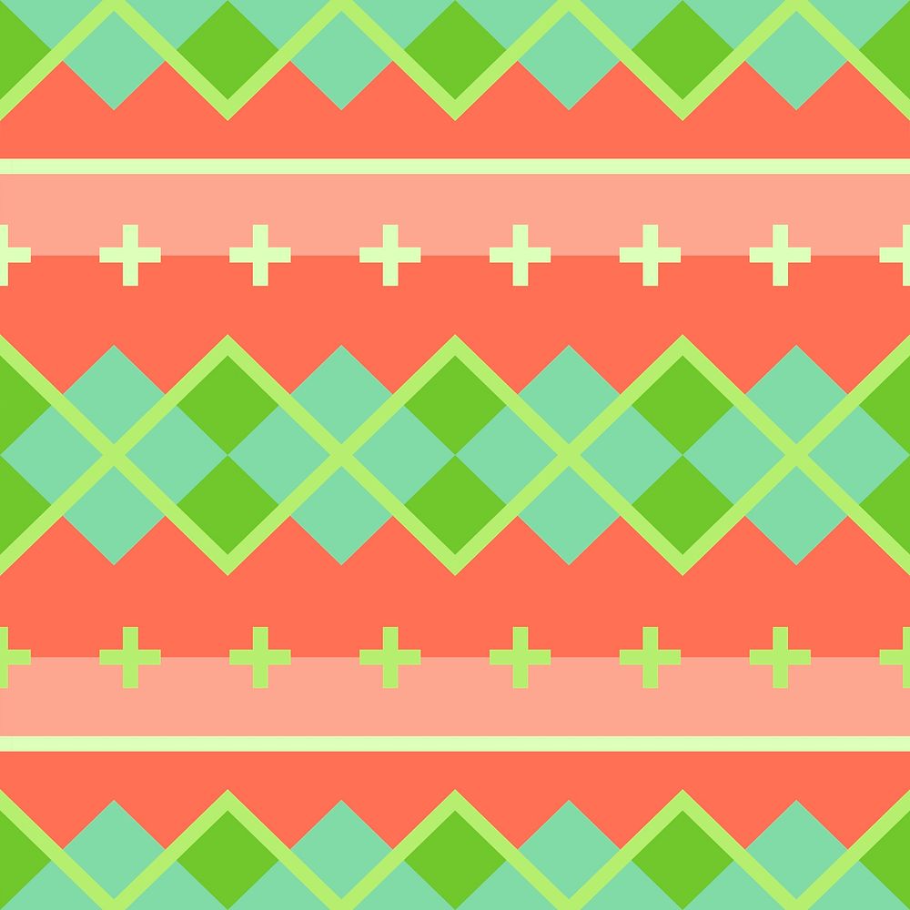 Abstract Christmas background, tribal pattern design vector