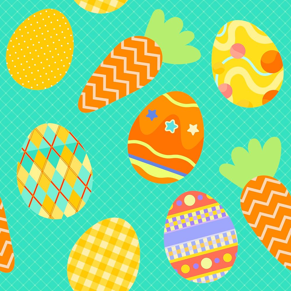 Easter egg pattern background, cute design