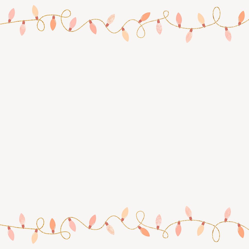 Cute pastel party decoration frame background, vector