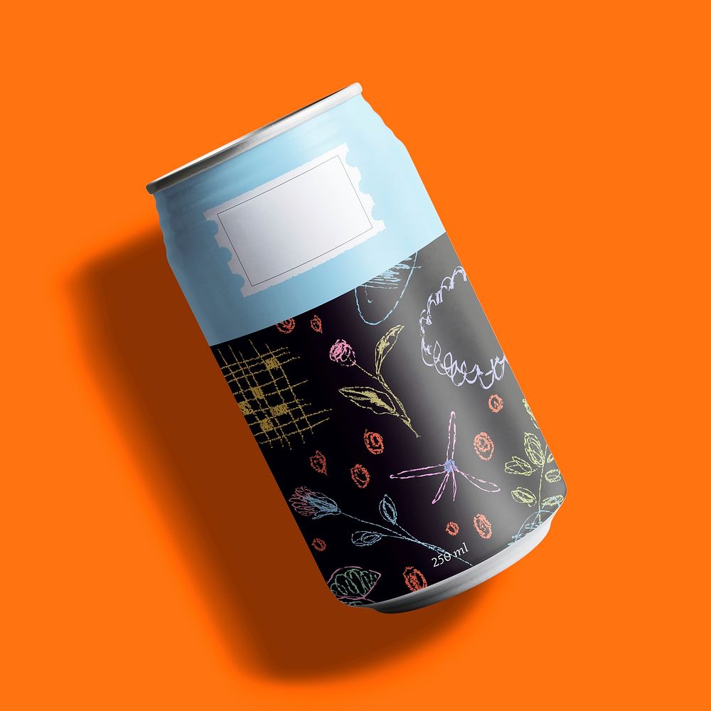 Colorful soda can, hand drawn | Free Photo - rawpixel