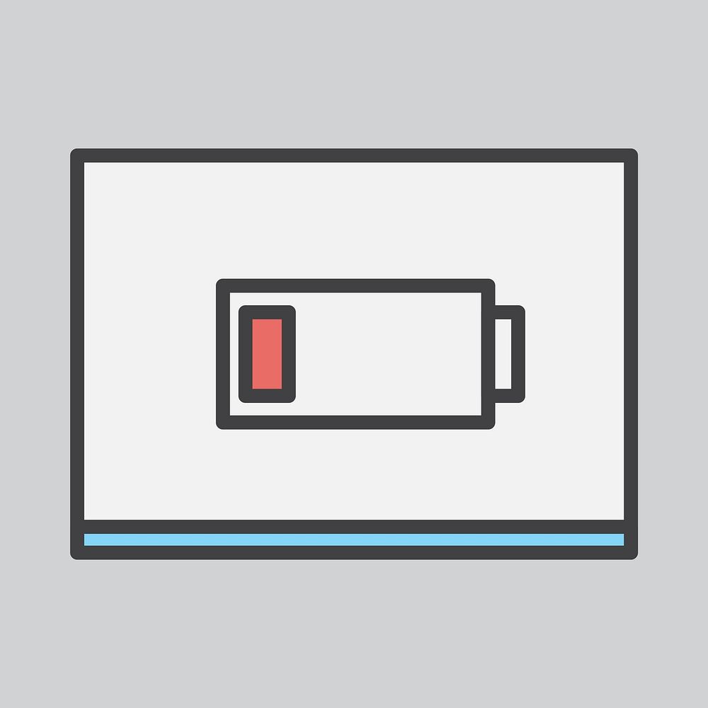 Simple illustration of a battery