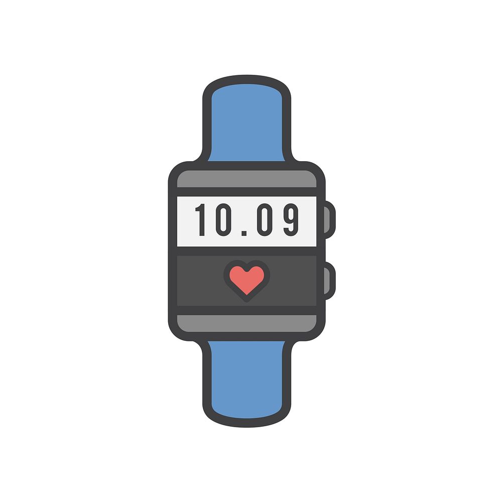 Heart rate monitor vector