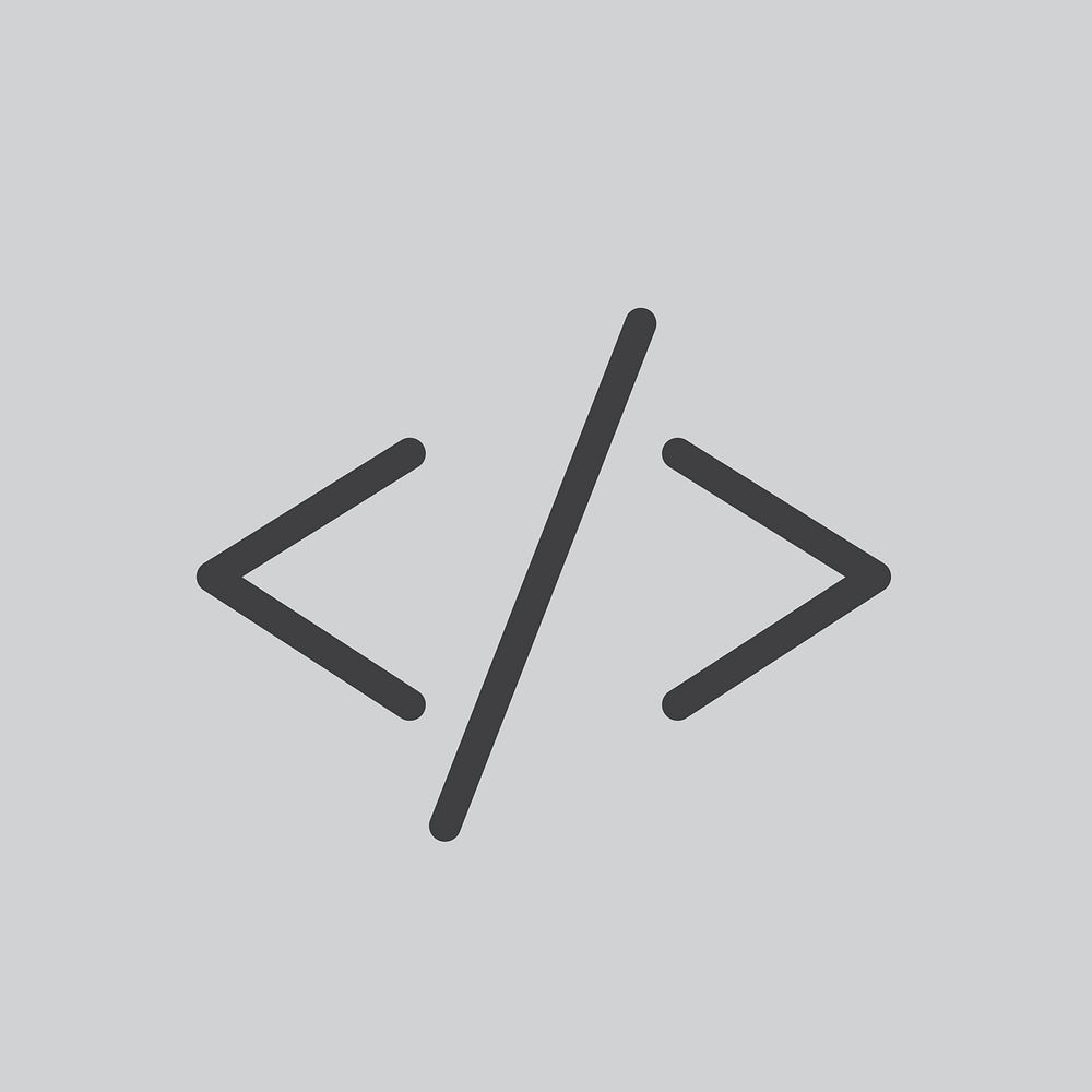 Simple illustration of a html symbol