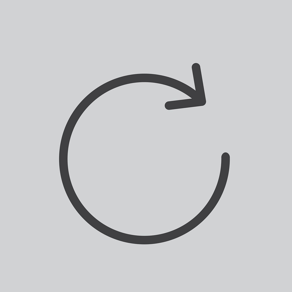 Simple illustration of a loop icon