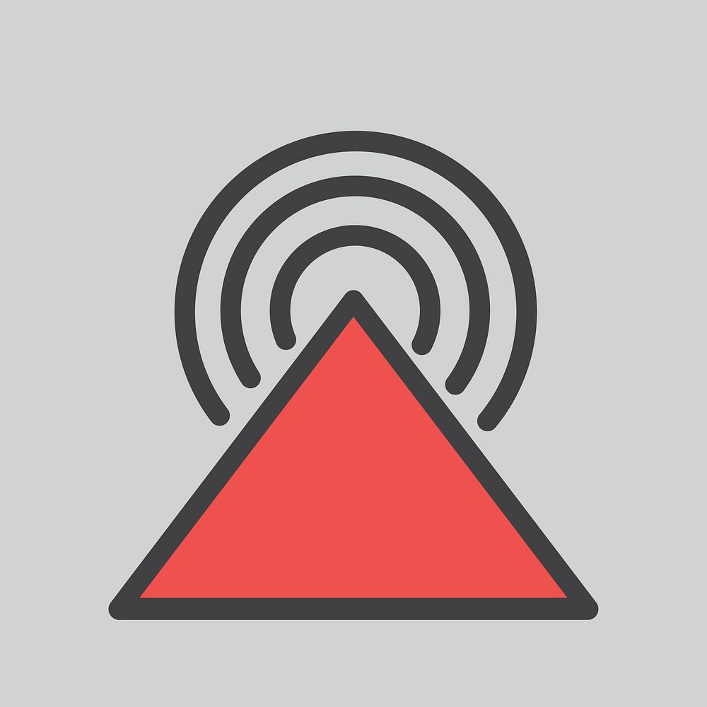Simple illustration of signal icon