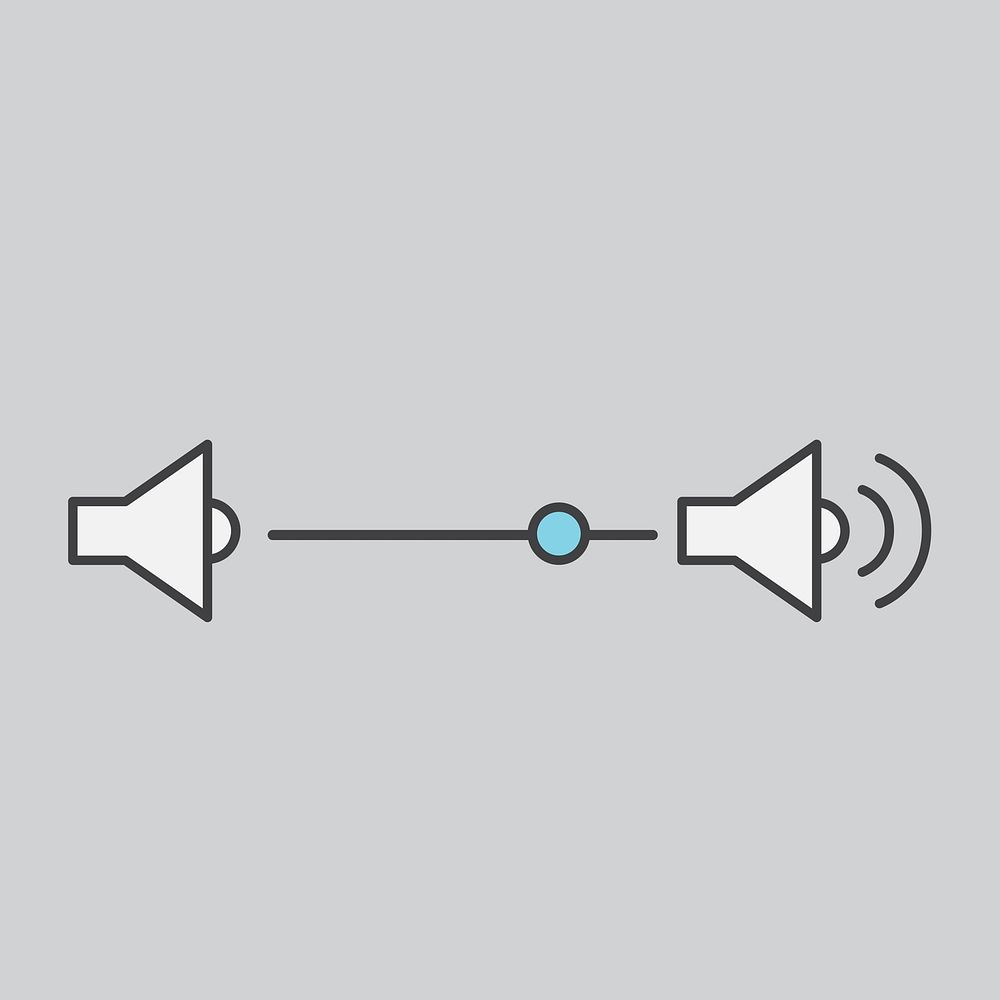 Simple illustration of volume controls