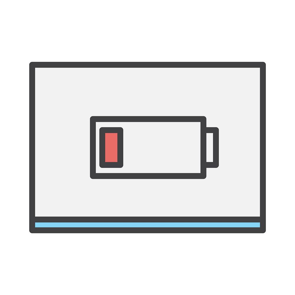 Simple illustration of a battery