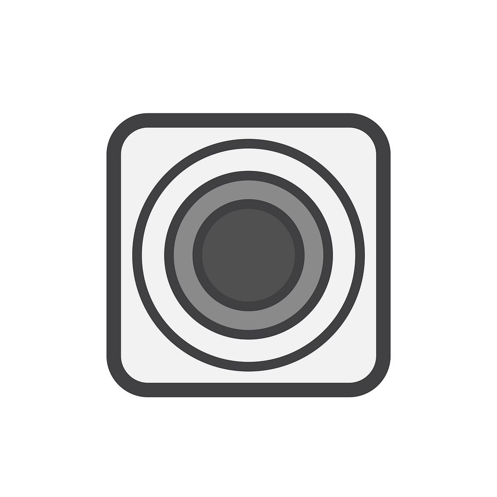 Simple illustration of a web camera icon