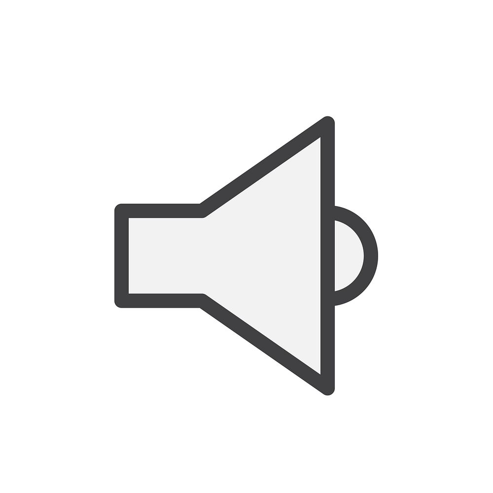 Simple illustration of a volume icon