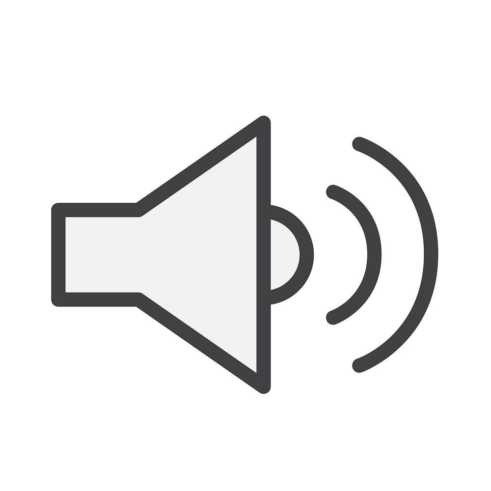Simple illustration of a volume icon