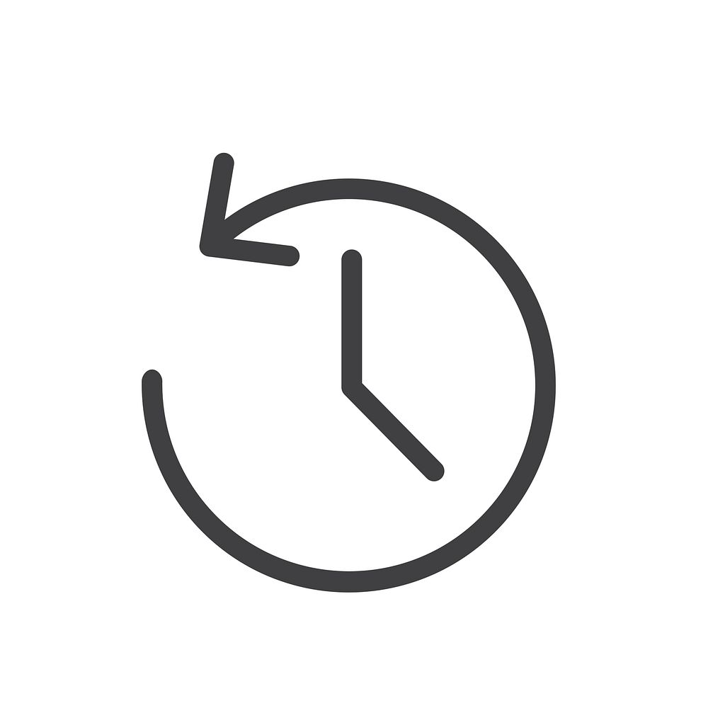 Flat illustration of counter clockwise