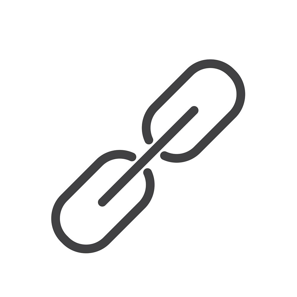 Flat illustration of link icon