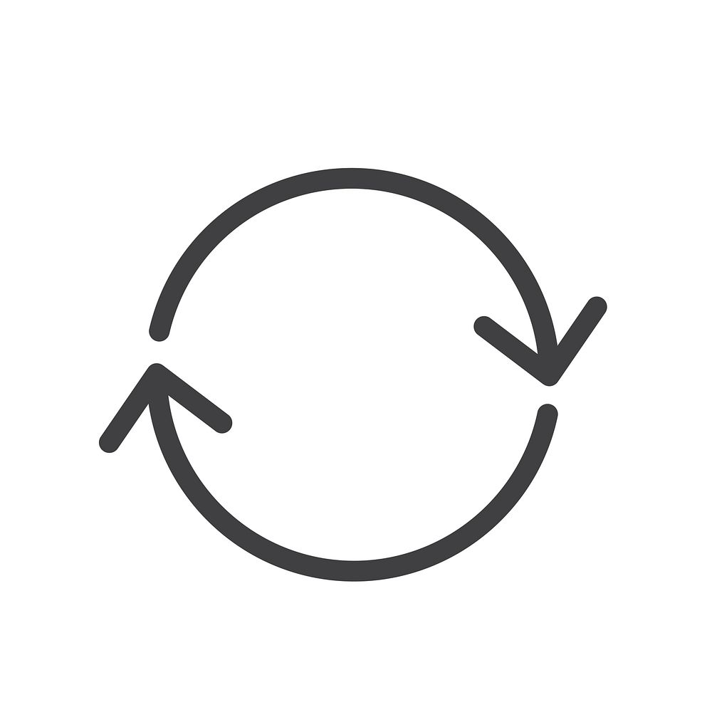 Flat illustration of a loop icon
