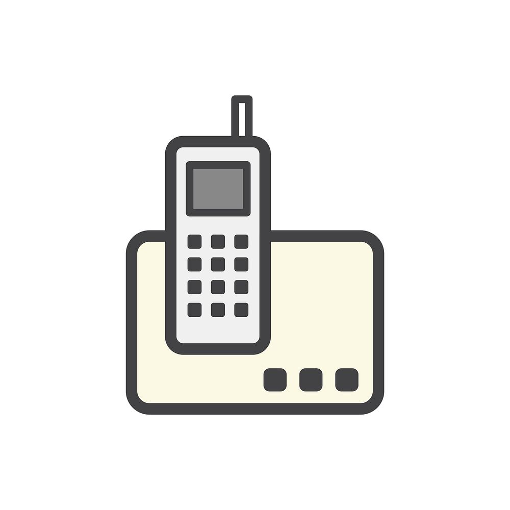 Illustration of a wireless phone