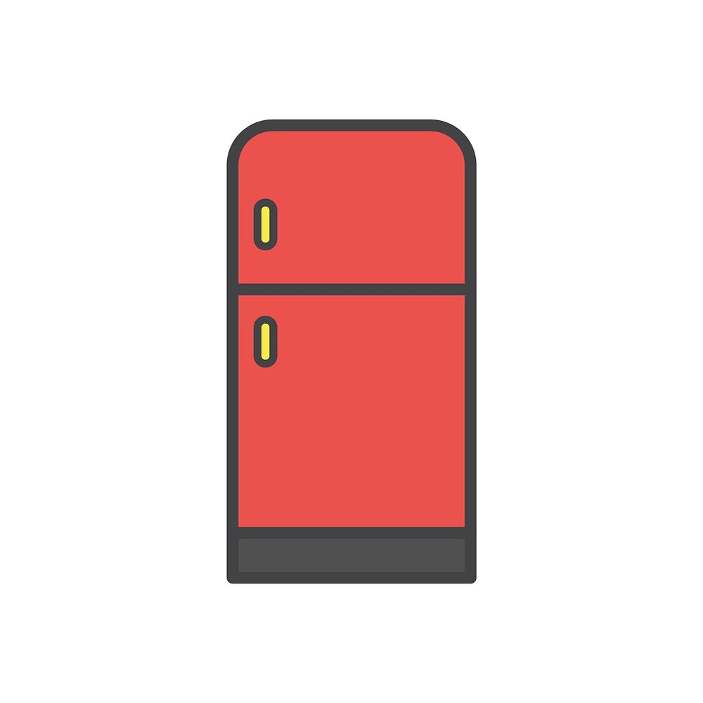 Illustration of a refrigerator