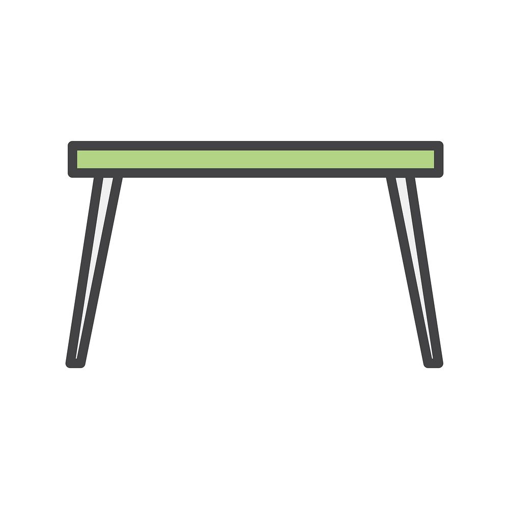 Illustration of a dining table