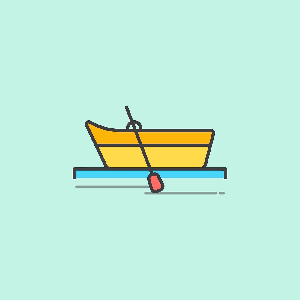 Illustration of a row boat