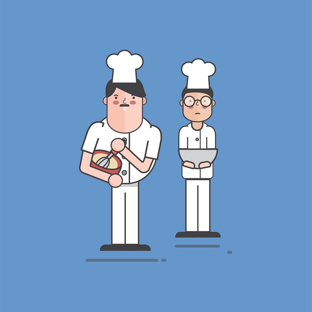 Illustration of bakery shop vector set