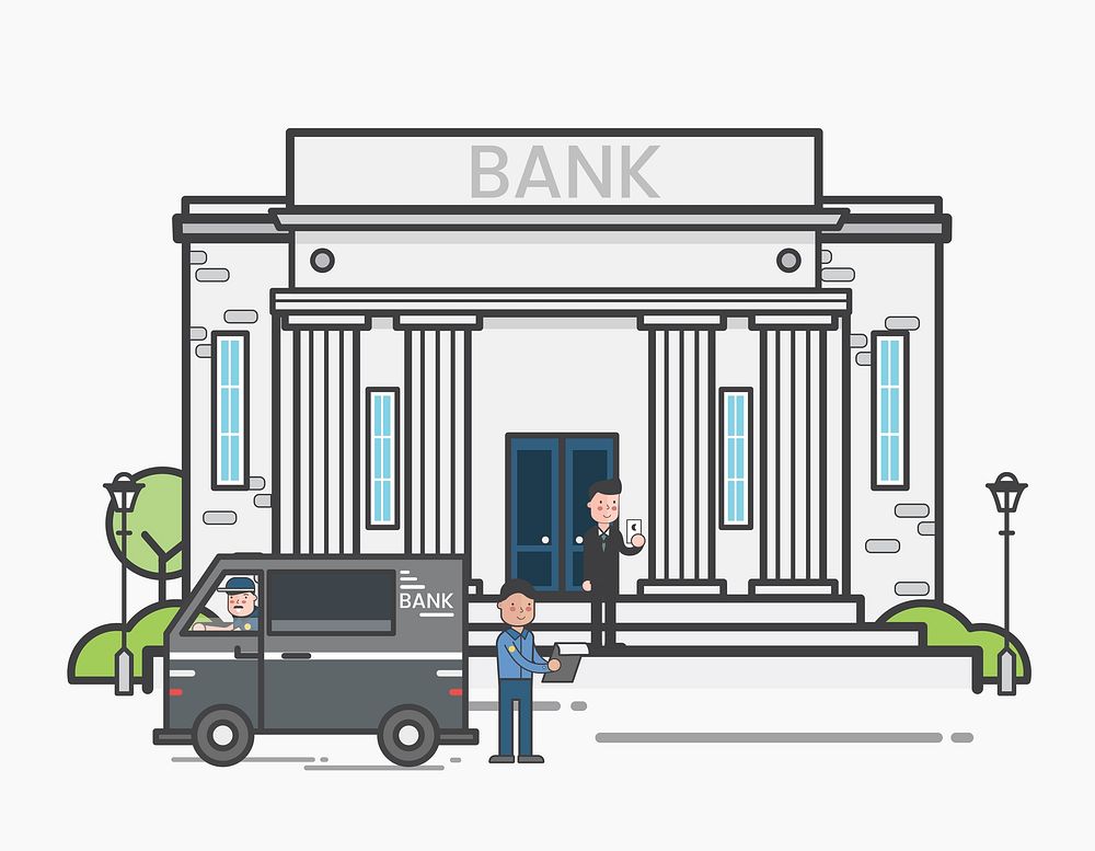Illustration of a bank