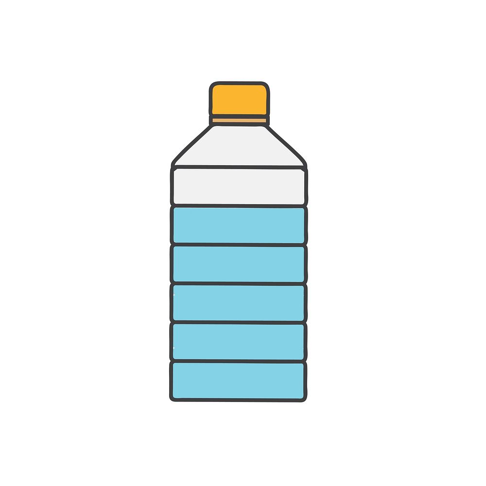 Illustration of water bottle