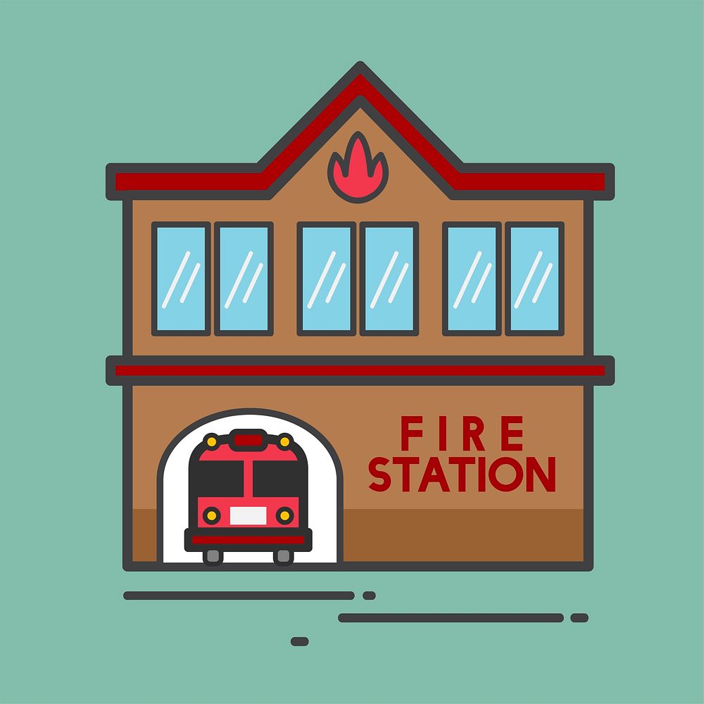 Illustration of a fire
