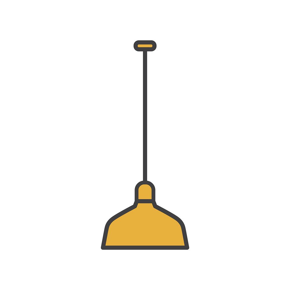Illustration of lamp icon