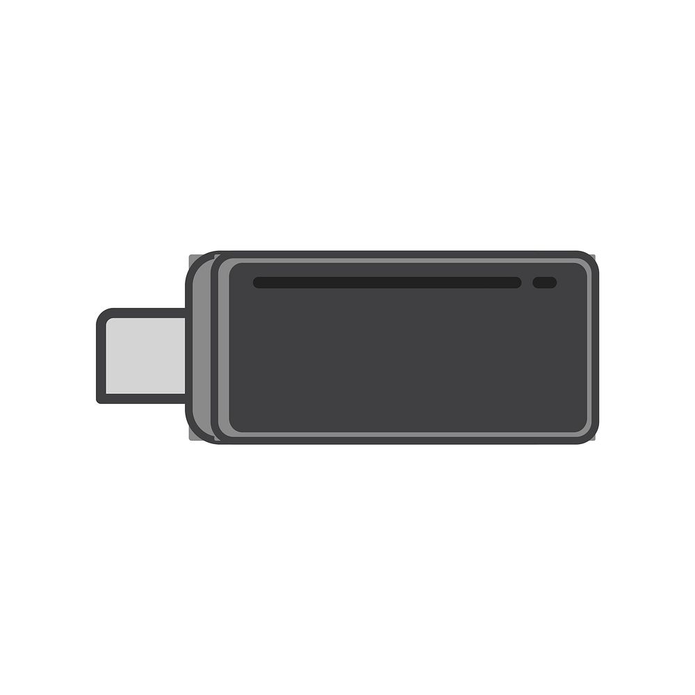 Simple illustration of a USB