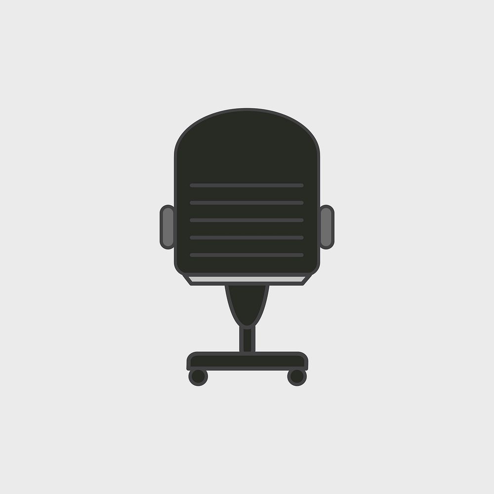 Simple illustration of an office chair