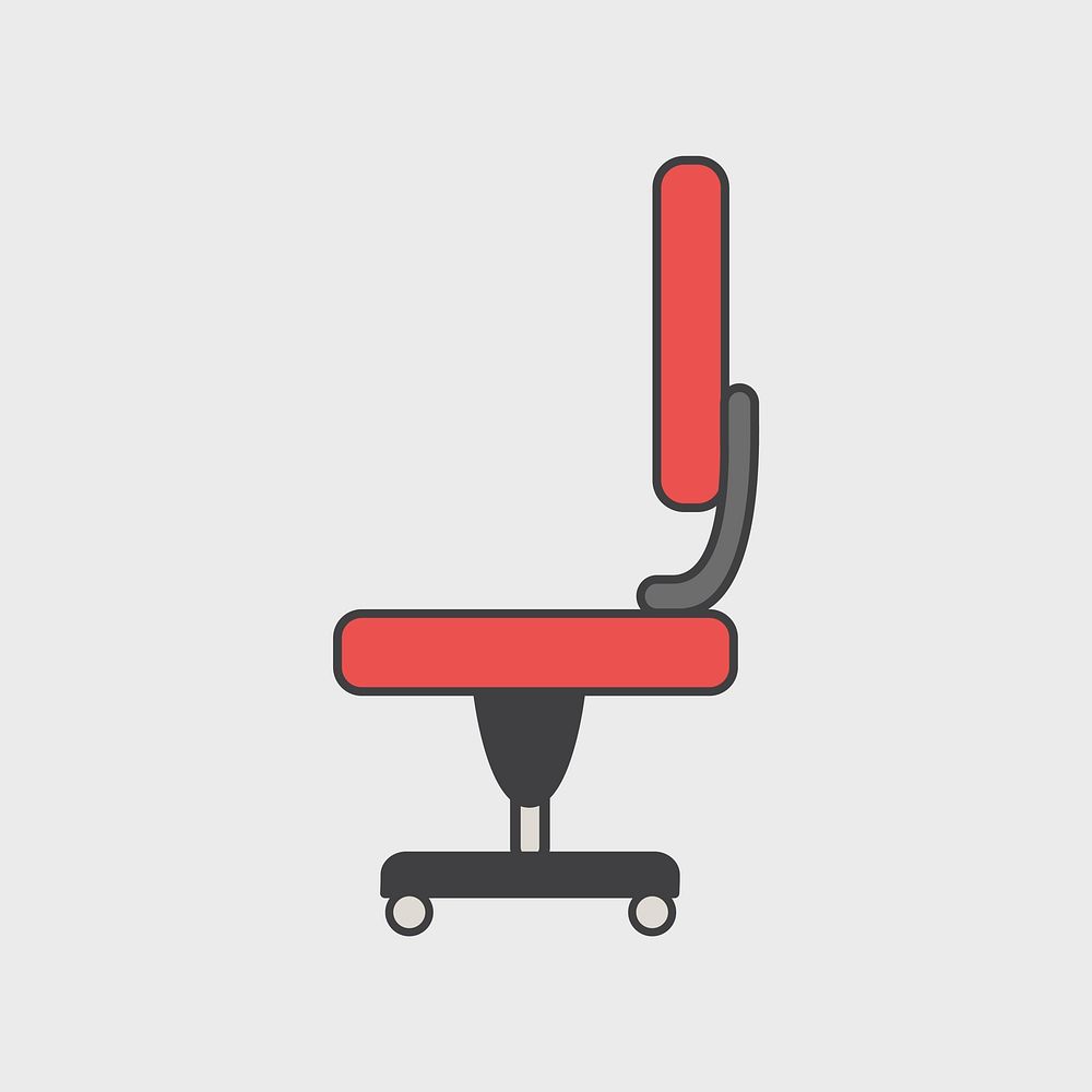 Illustration of office chair icon