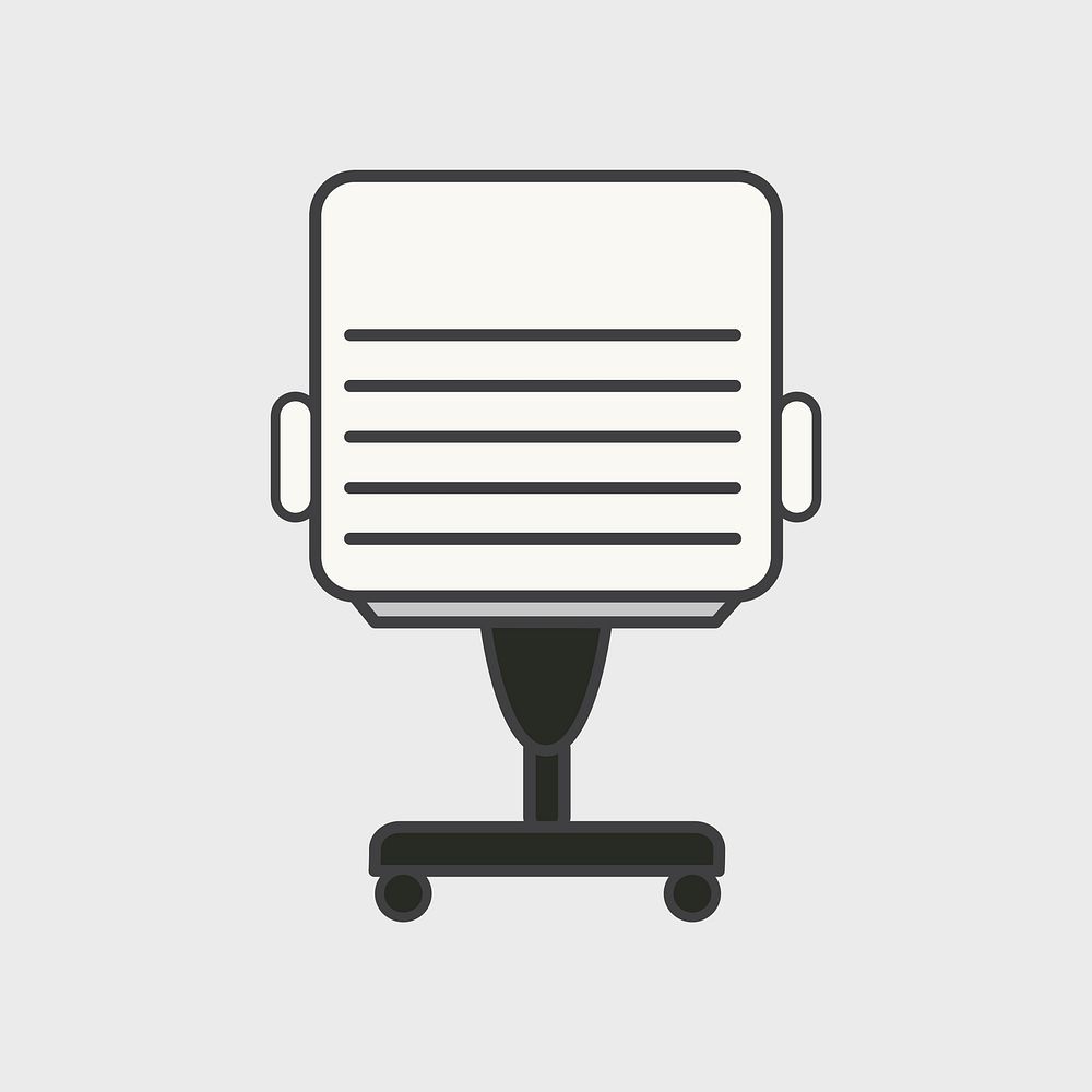 Illustration of office chair icon