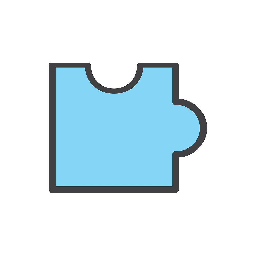 Illustration of jigsaw icon