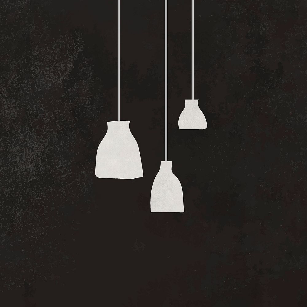 Pendandt lights, lamp & home decor illustration