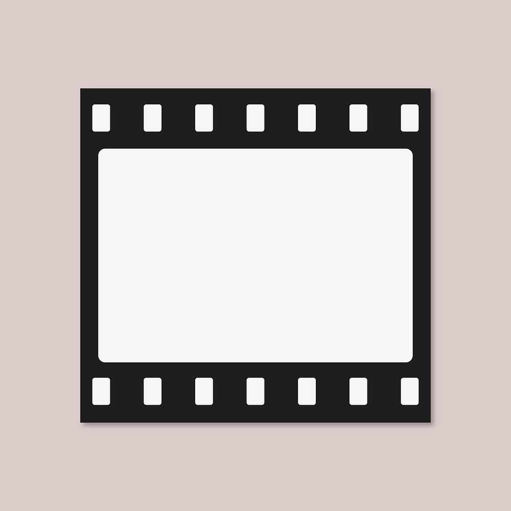 Strip film frame, blank space design  vector