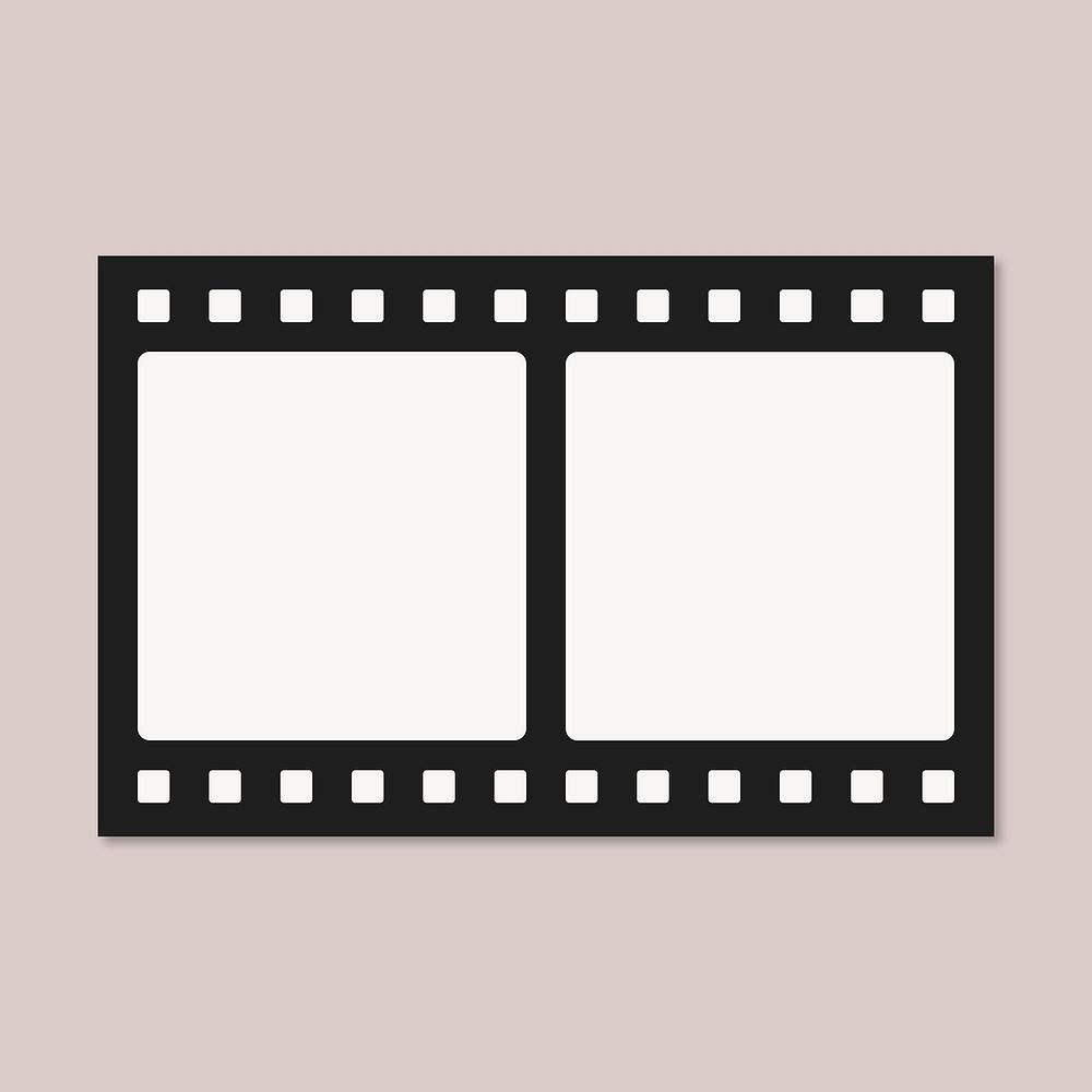 Cinema frame, black and white design 