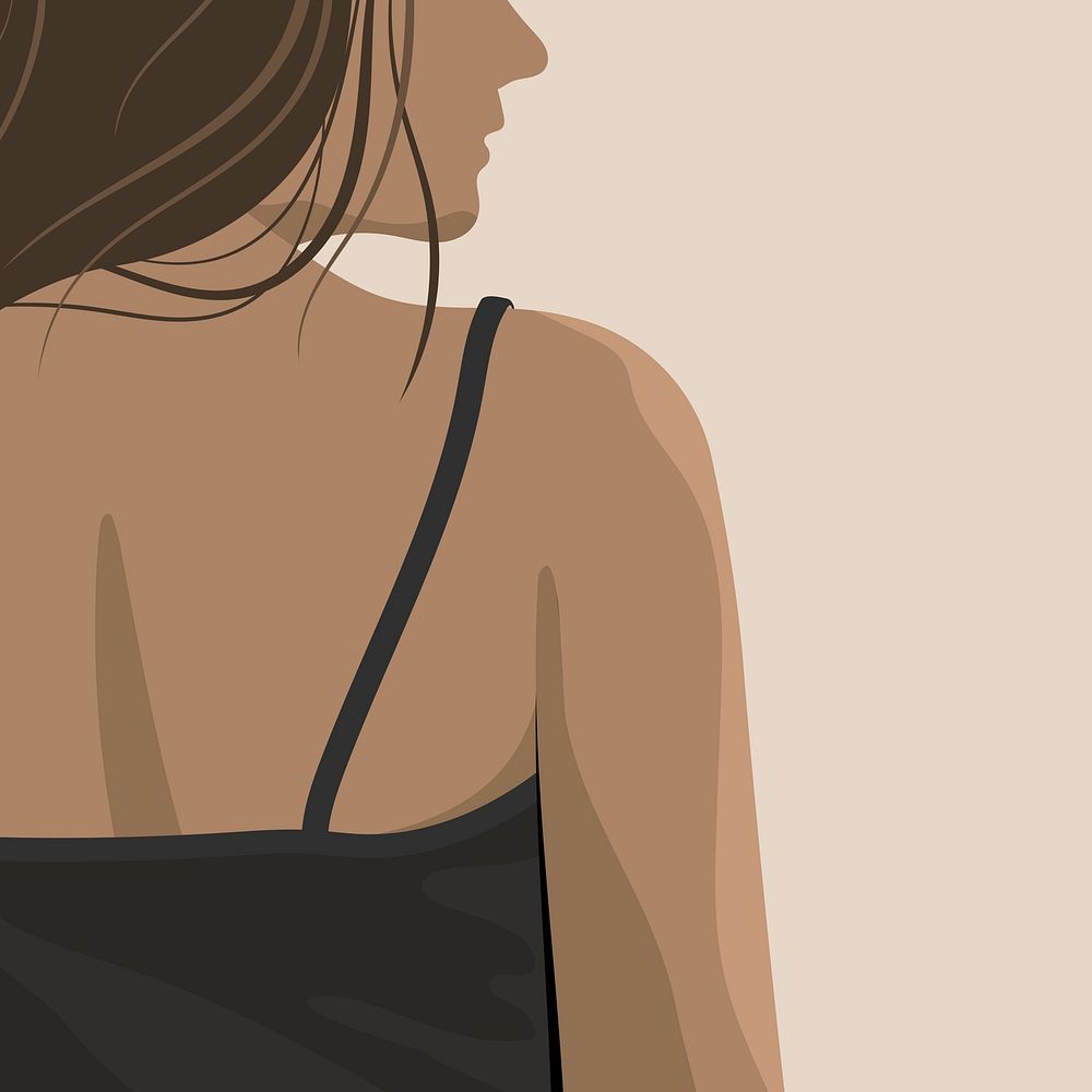 Woman background, feminine illustration design