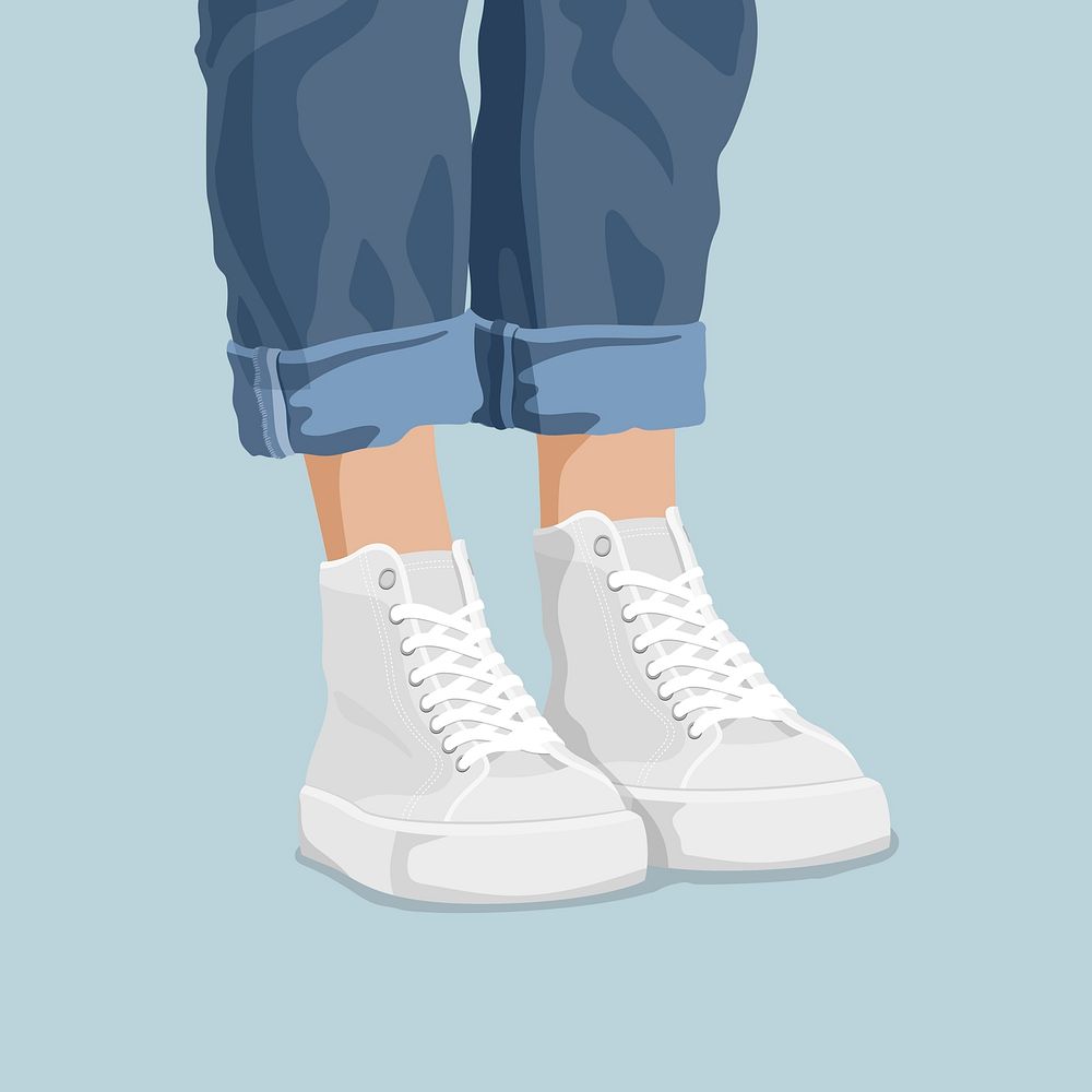 Woman's legs, feminine illustration design