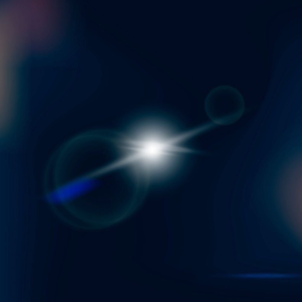 Lens flare, black background, abstract light
