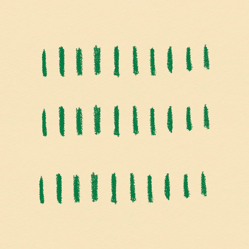 Streak crayon clipart, green simple design