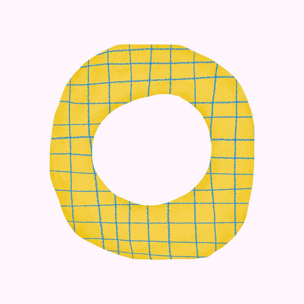 Yellow circle frame clipart, grid design vector